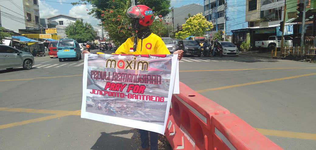 Maxim Peduli Sesama, Galang Donasi Untuk Korban Banjir Bantaeng - Jeneponto